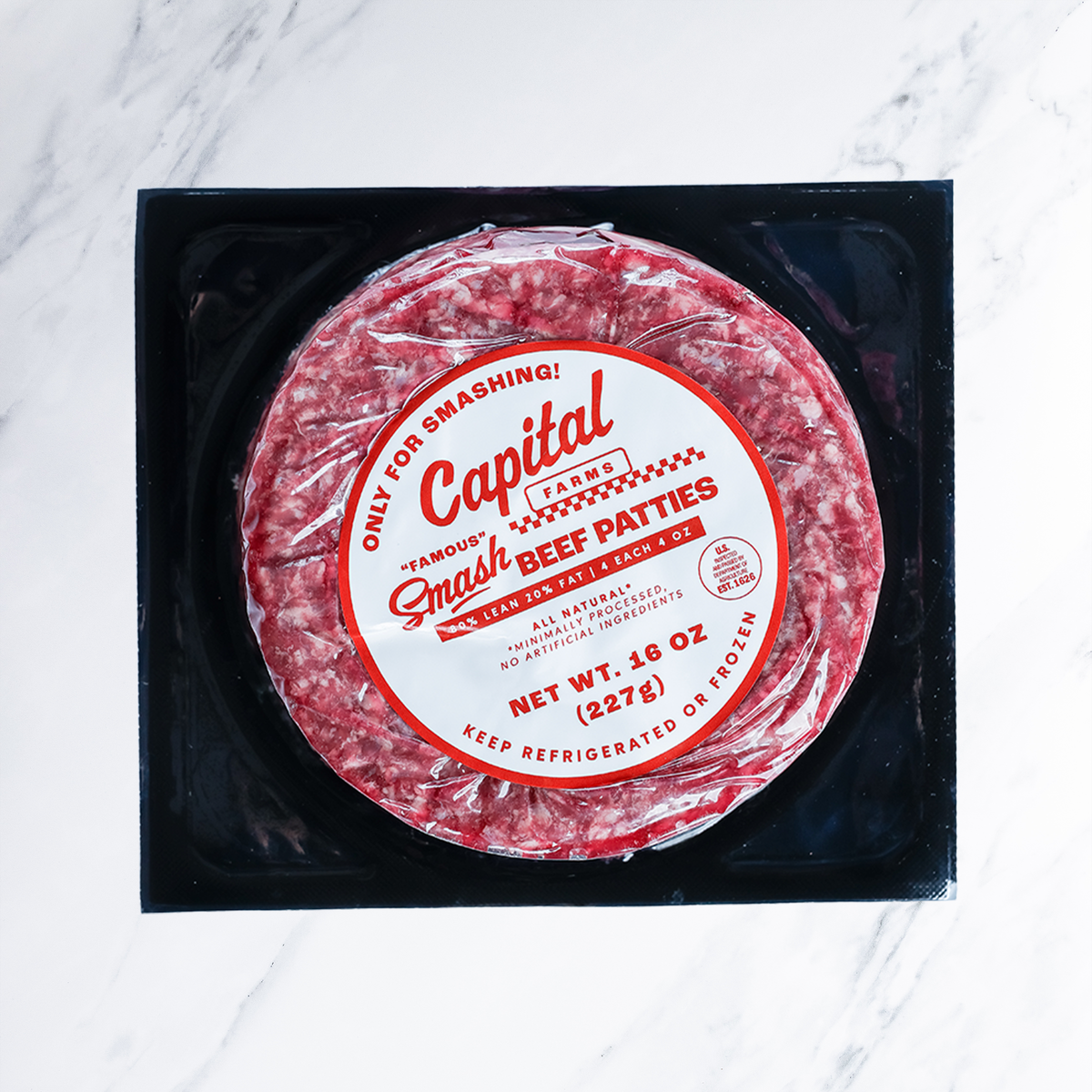 Capital "Smash" Patty 80/20 - 4oz