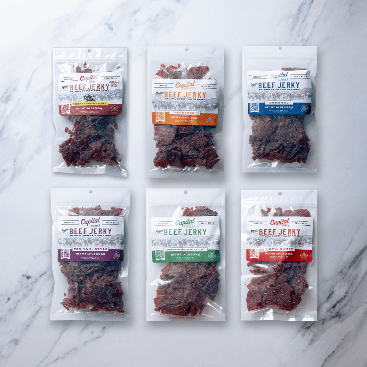 Jerky Sample Box | 10oz - Capital Farms Meats & Provisions