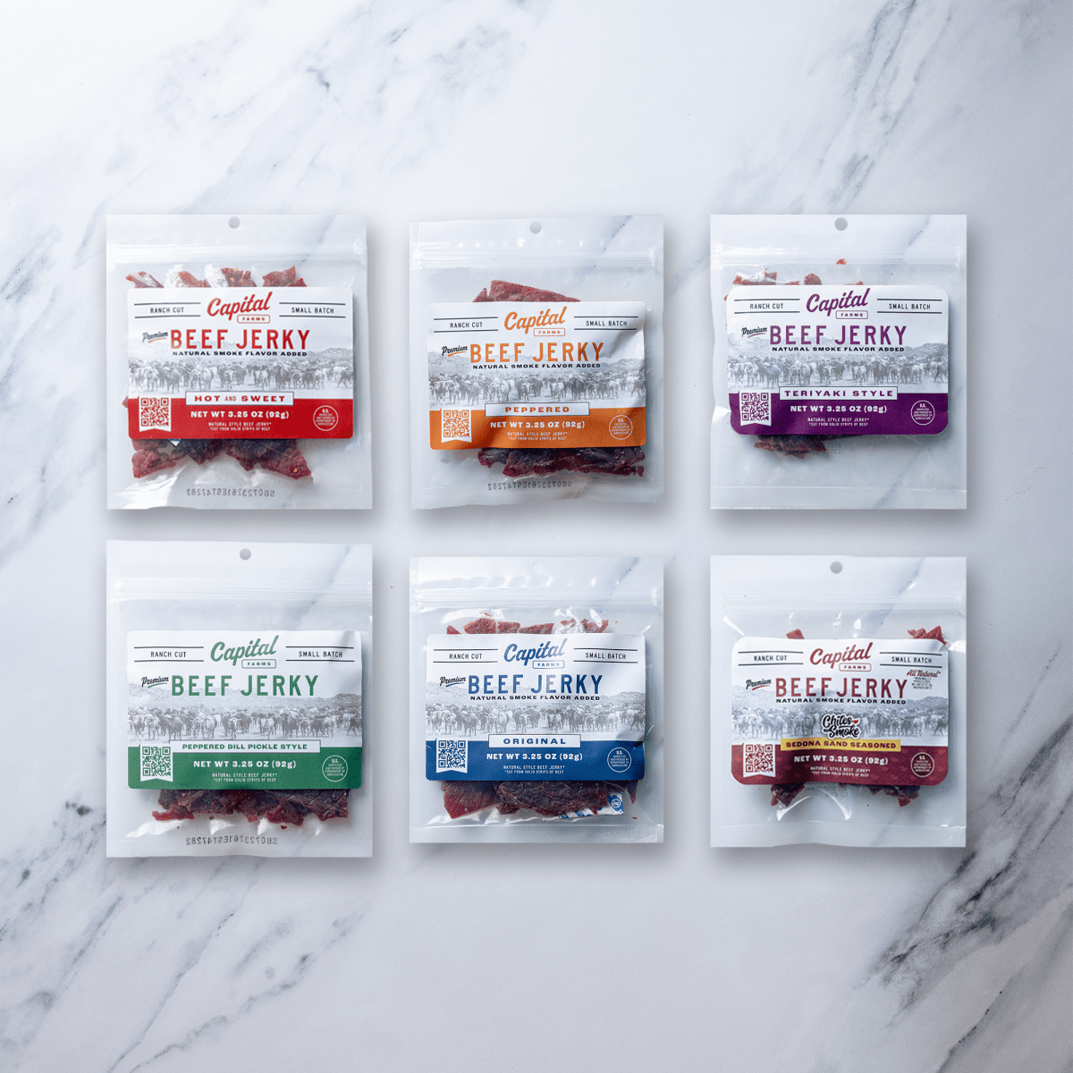 Jerky Sample Box | 3.25oz - Capital Farms Meats & Provisions
