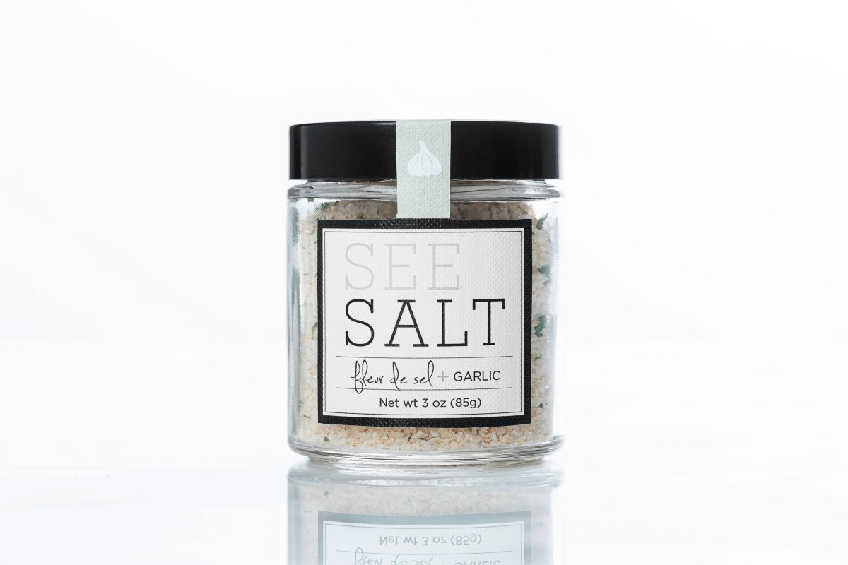 SEE SALT - Fleur de Sel Sea Salt + Roasted Garlic - Capital Farms Meats & Provisions