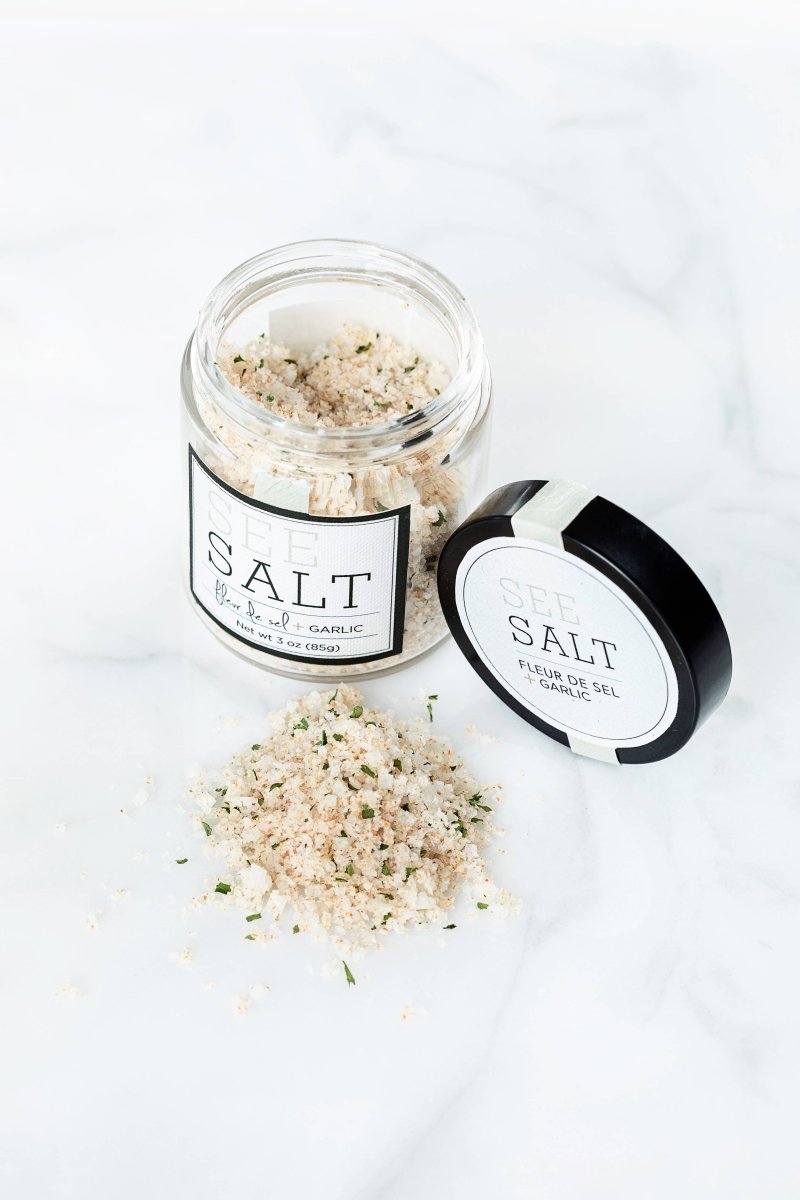 SEE SALT - Fleur de Sel Sea Salt + Roasted Garlic - Capital Farms Meats & Provisions