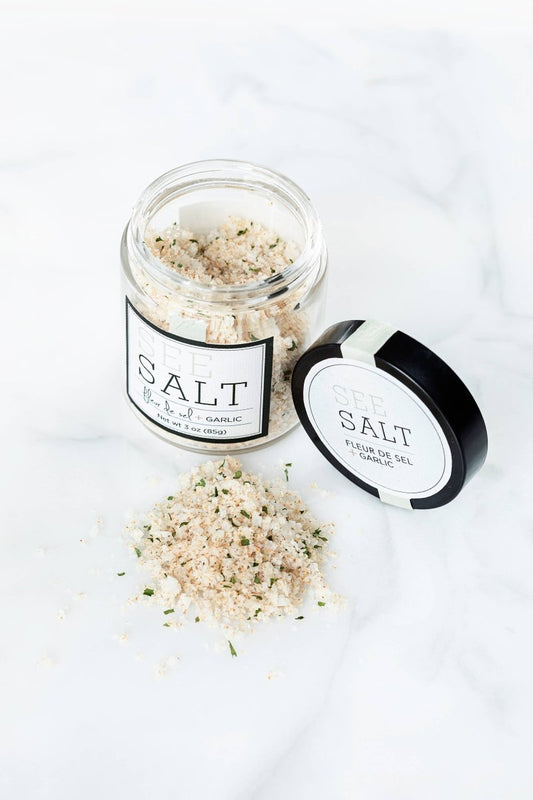 SEE SALT - Fleur de Sel Sea Salt + Roasted Garlic - Capital Farms Meats & Provisions