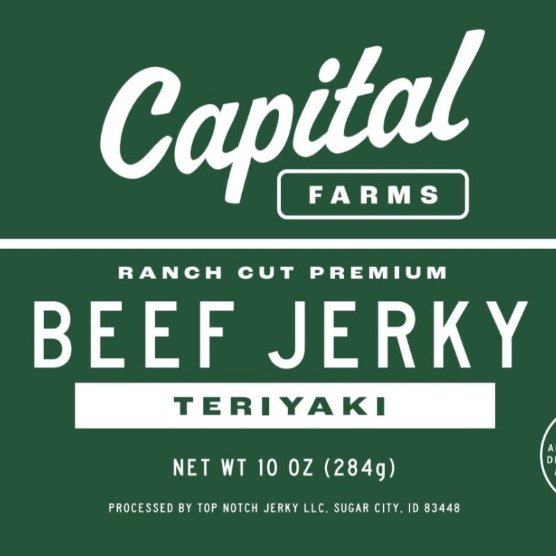 Teriyaki Beef Jerky - Capital Farms Meats & Provisions