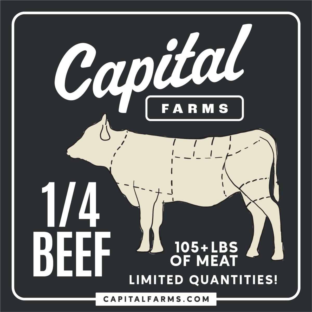 Get a 1/2 beef Local Half Beef For Sale Capital Farms Meats