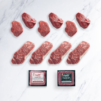 10 STEAK BOX FOR $99 - Capital Farms Meats & Provisions