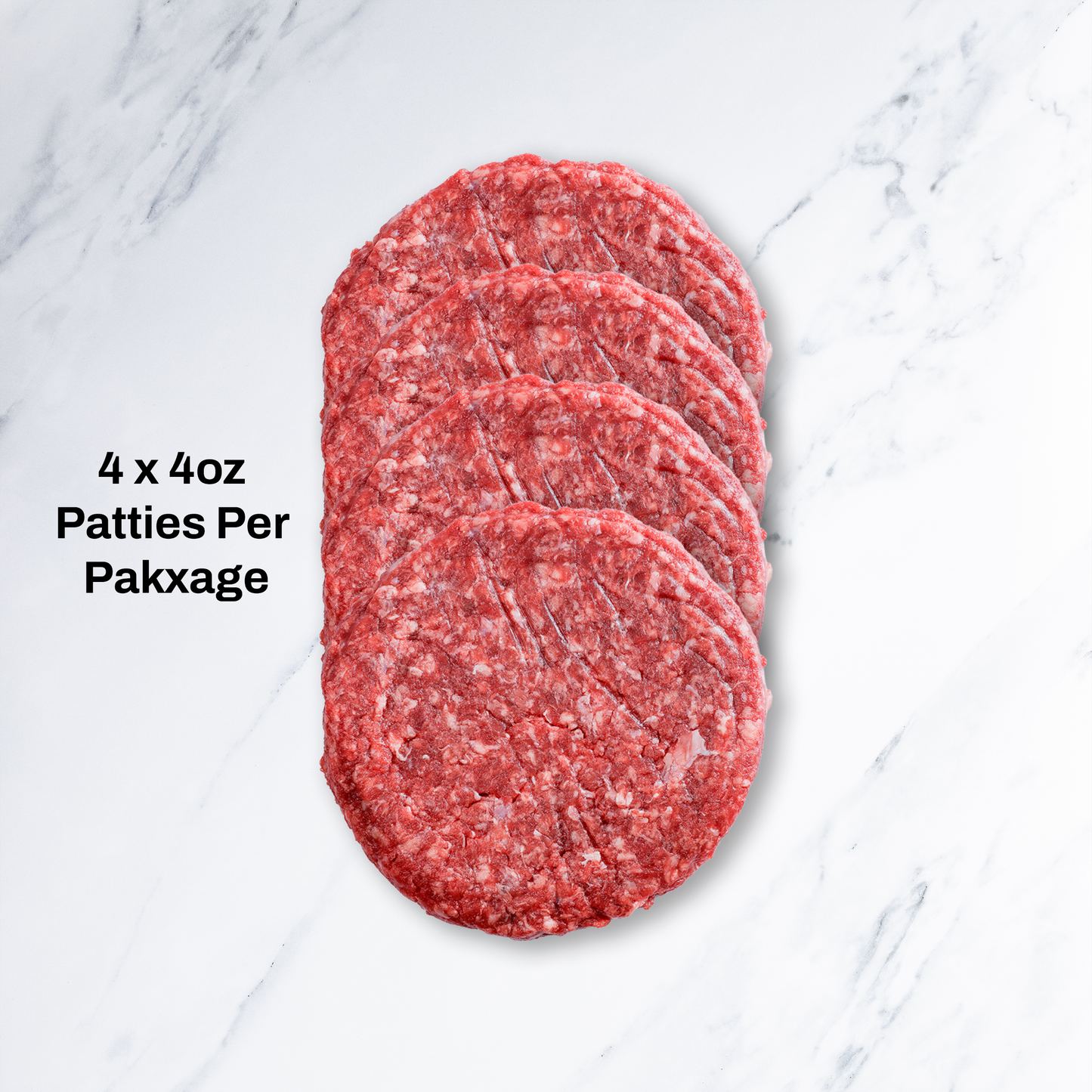 4oz Capital "Smash" Patty 80/20 - 12-Pack Case