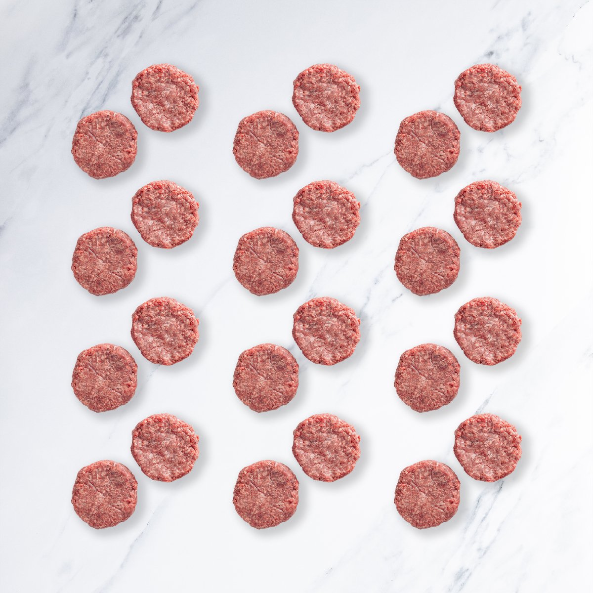 6oz Capital Patty 80/20 - 12 - Pack Case - Capital Farms Meats & Provisions