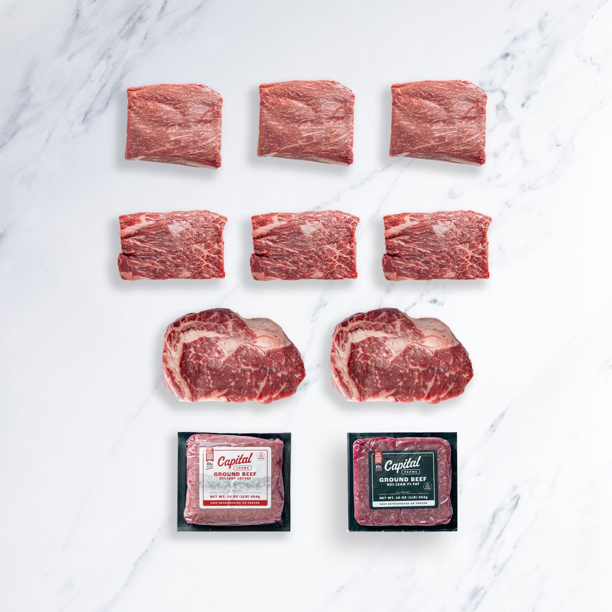 8 TENDER STEAKS FOR $94 - Capital Farms Meats & Provisions