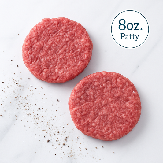 8oz Patty 80/20 - 10lb Case FOODSERVICE | WHOLESALE | PER PKG