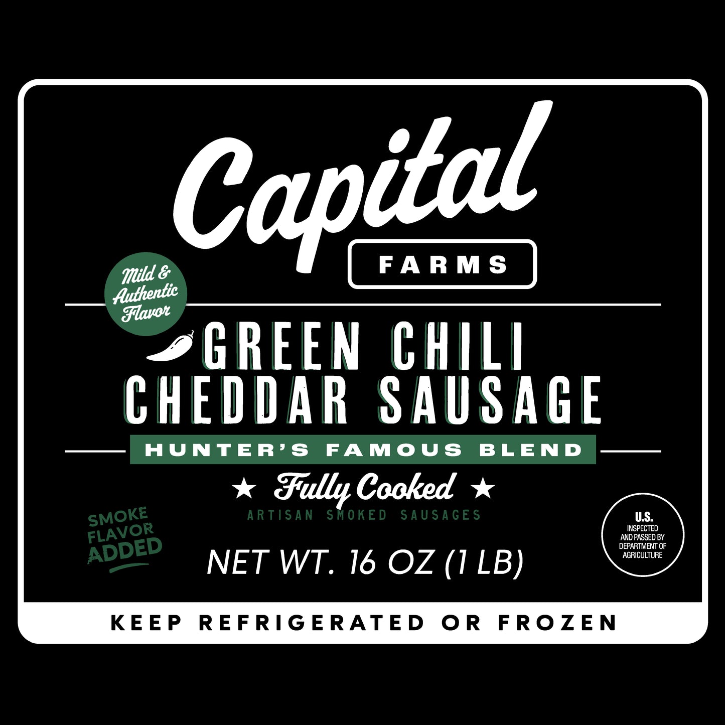Green Chile Cheddar Sausage