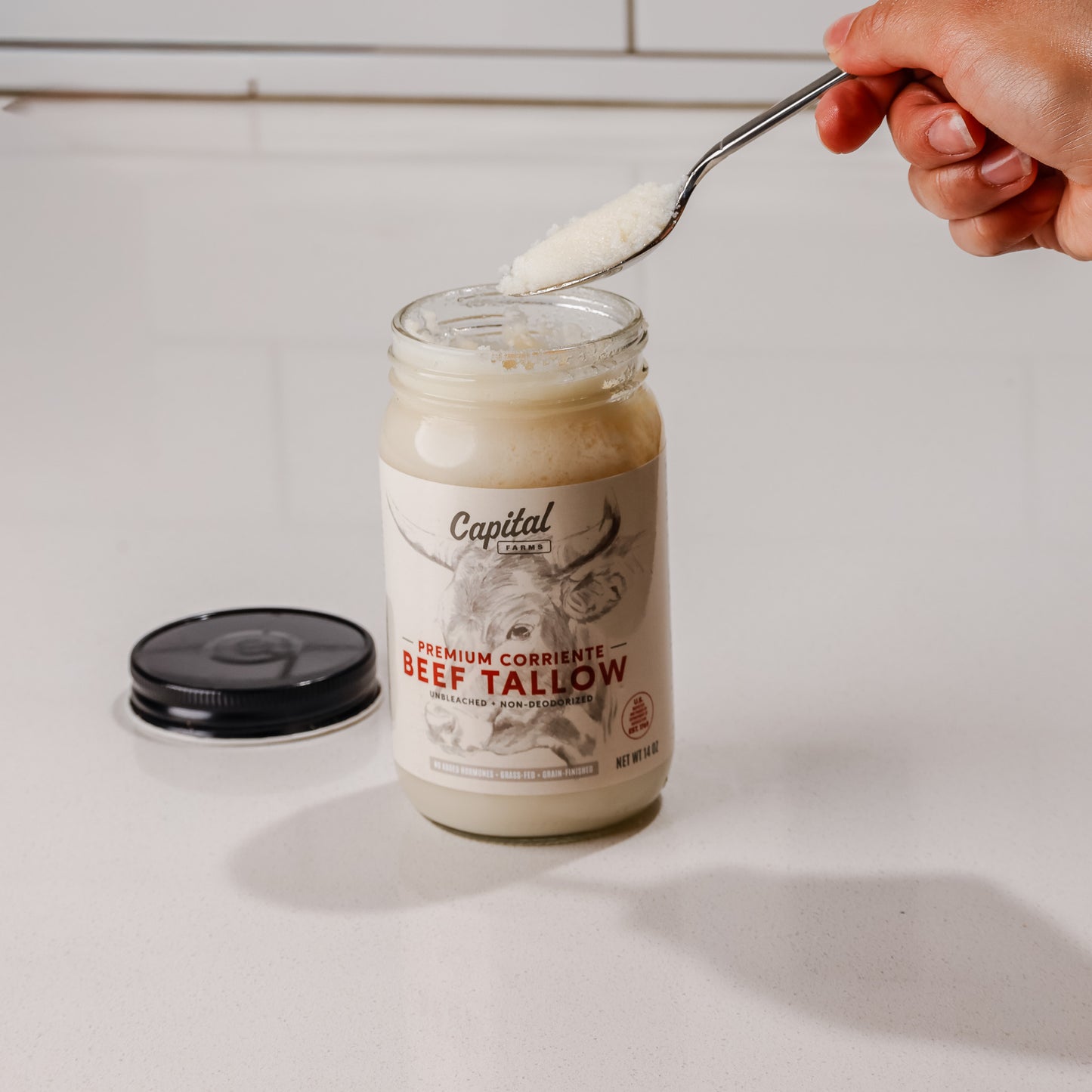 14 oz Jar Beef Tallow