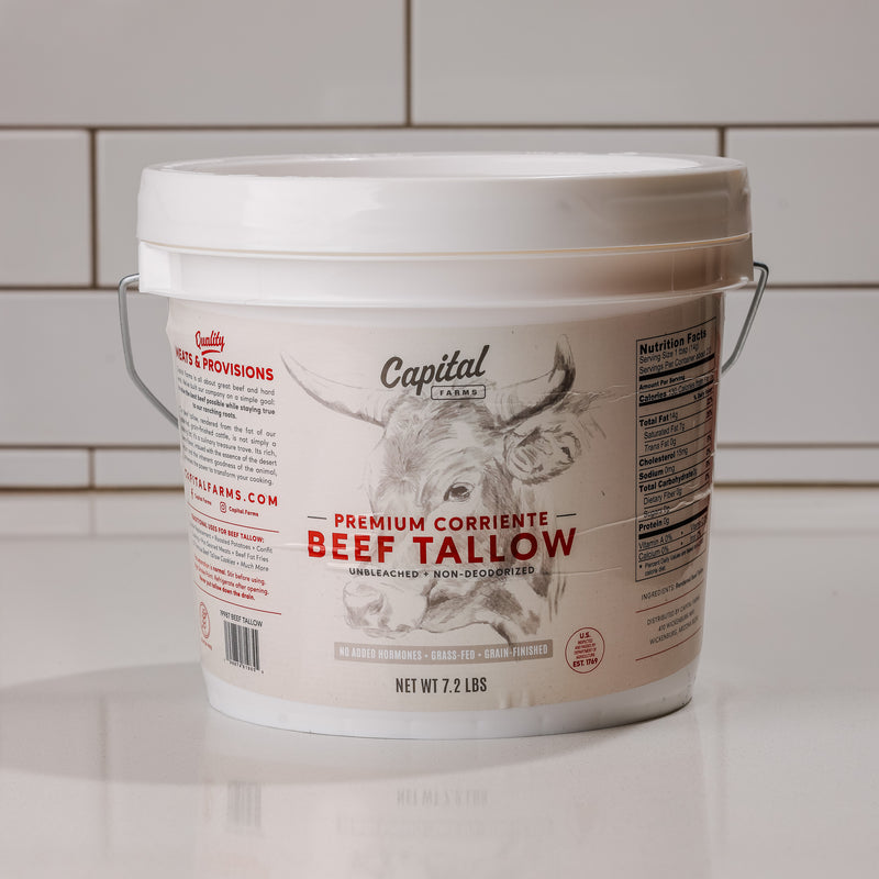 Premium Corriente Beef Tallow – 1 Gallon Bucket (7.2 lbs)