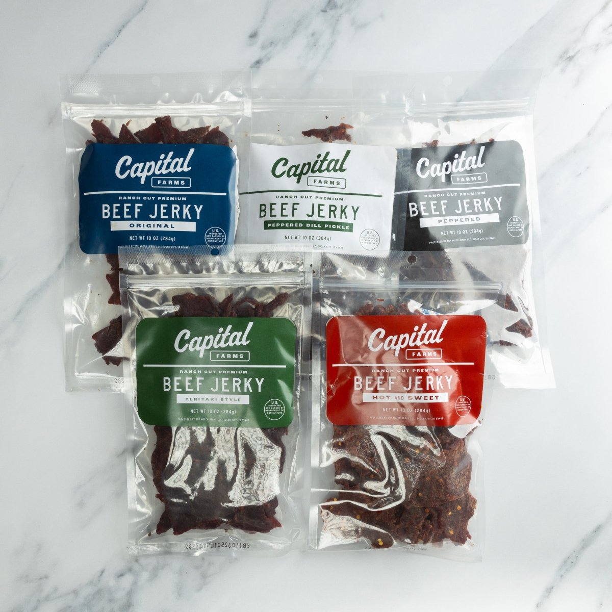 Beef Jerky Sampler Pack - Capital Farms Meats & Provisions