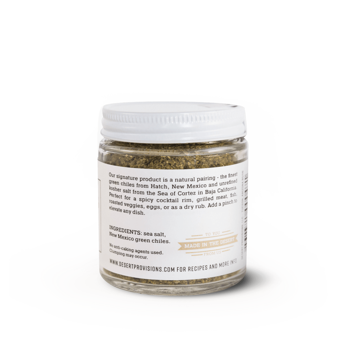 Desert Provisions - Hatch Green Chile Salt (3.4 oz): Mild - Capital Farms Meats & Provisions