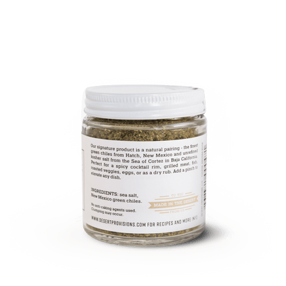 Desert Provisions - Hatch Green Chile Salt (3.4 oz): Mild - Capital Farms Meats & Provisions