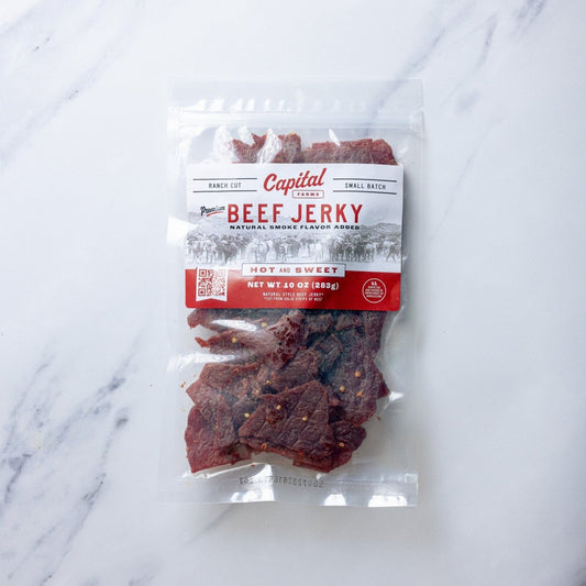 Hot and Sweet Beef Jerky - 10oz - Capital Farms Meats & Provisions