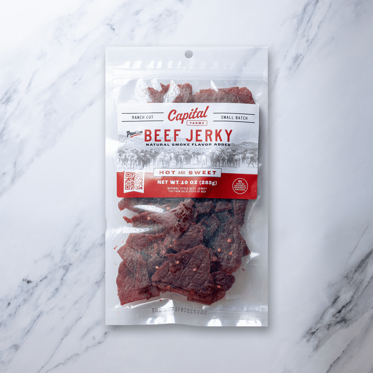 Hot and Sweet Beef Jerky - 10oz - Capital Farms Meats & Provisions