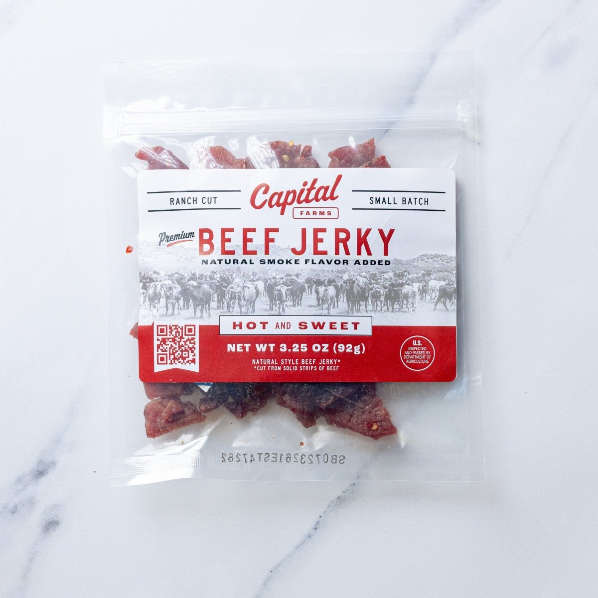 Hot and Sweet Beef Jerky - 3.25oz - Capital Farms Meats & Provisions