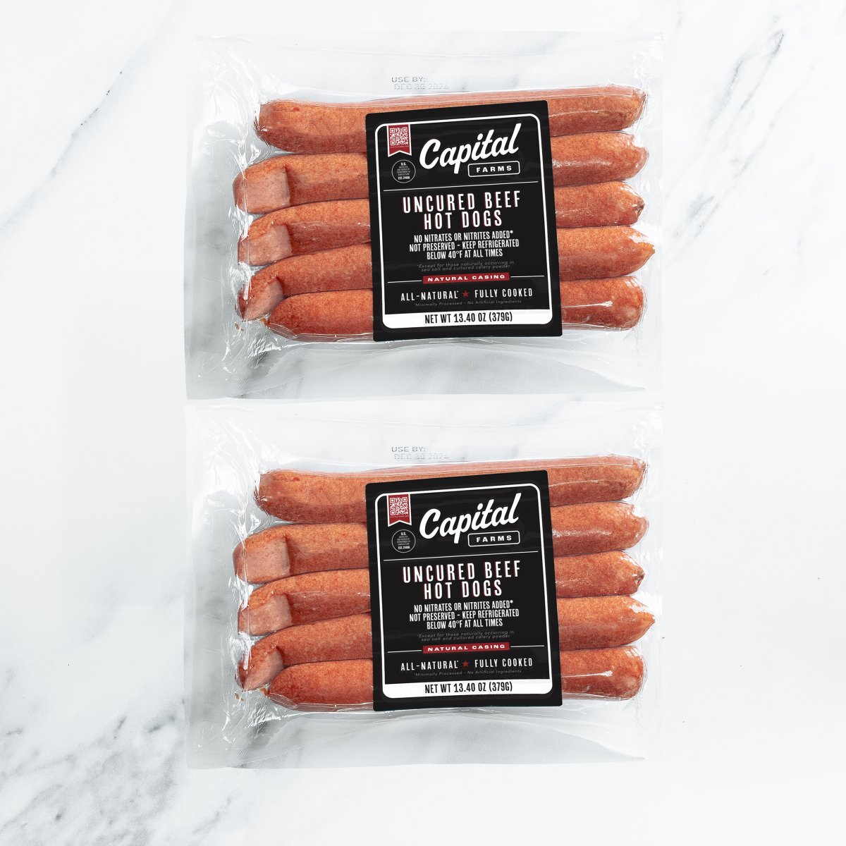 Natural All Beef Uncured Hot Dog - Capital Farms Meats & Provisions