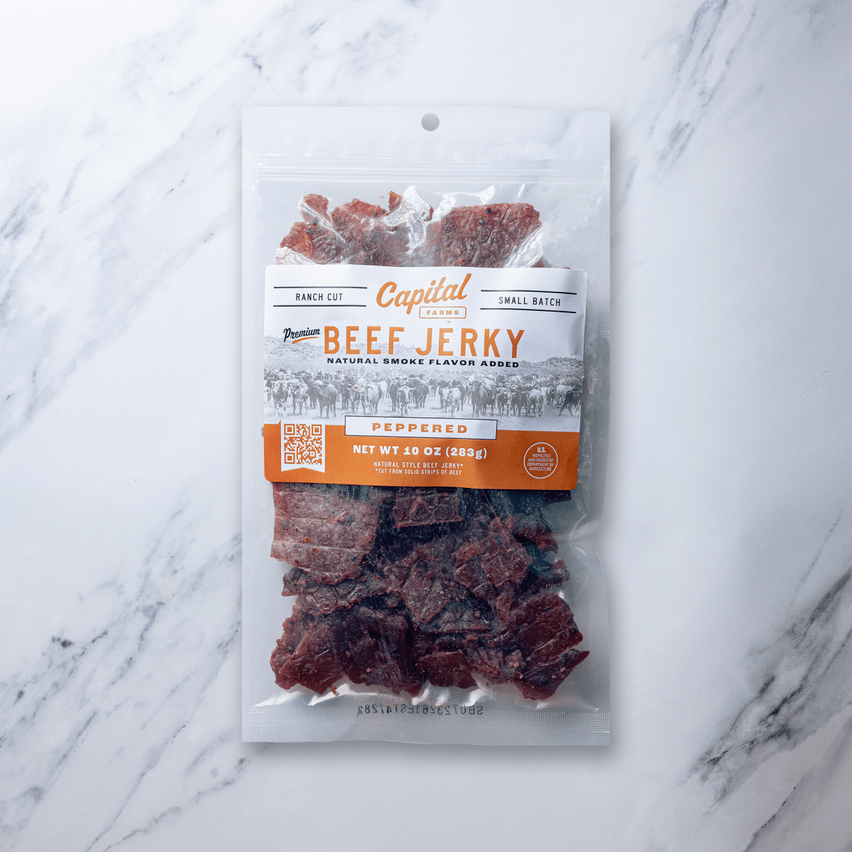 Peppered Beef Jerky - 10oz - Capital Farms Meats & Provisions