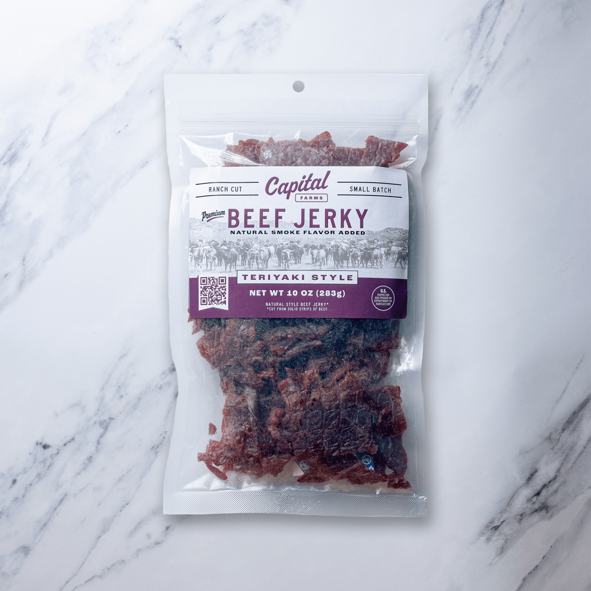 Teriyaki Beef Jerky - 10oz - Capital Farms Meats & Provisions