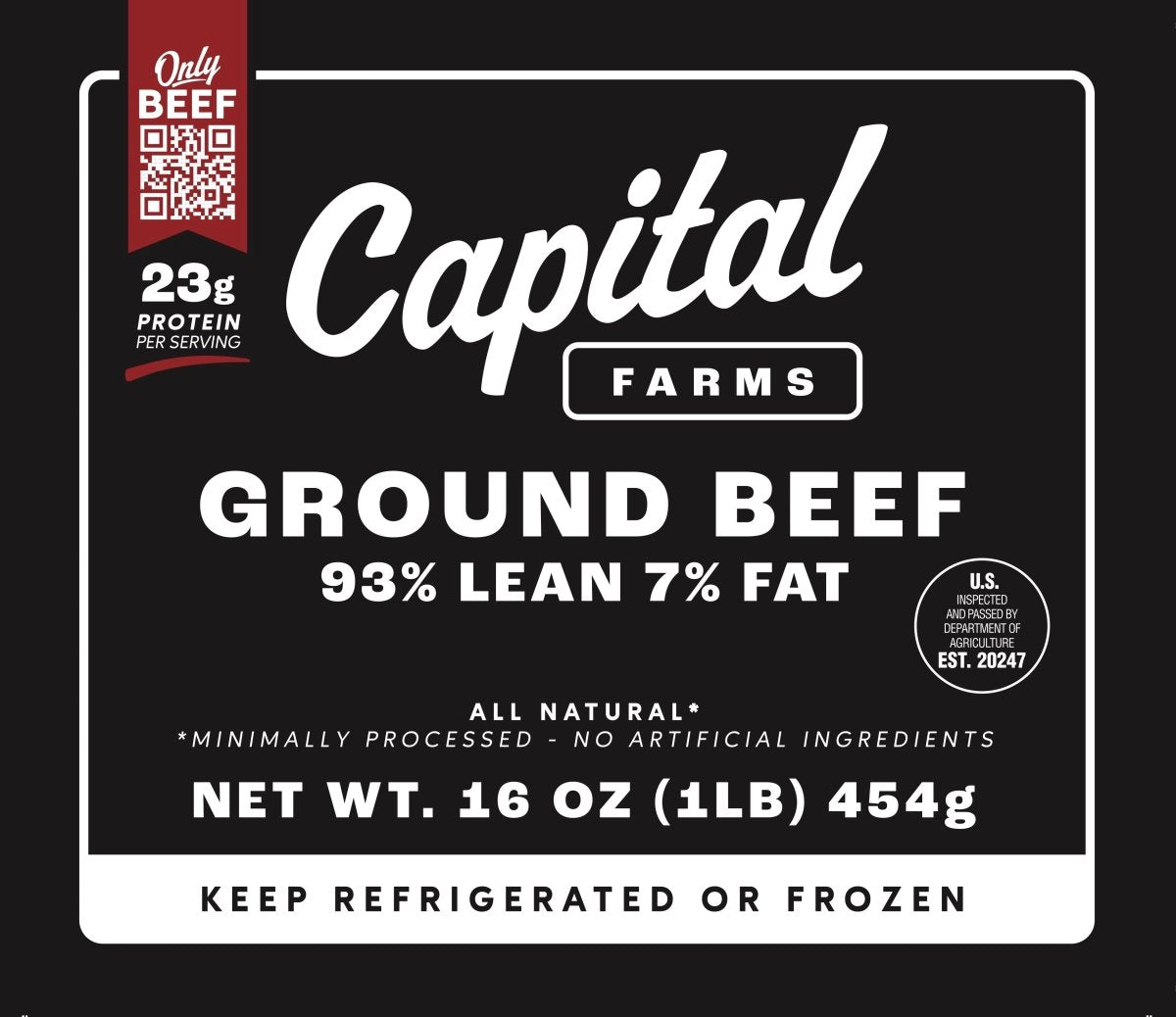 The "12 - Pack" Ground Beef 93/7 - Capital Farms Meats & Provisions