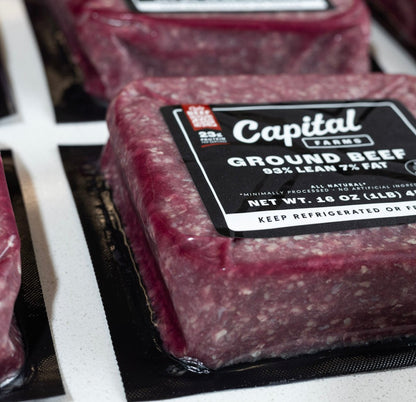 The "12 - Pack" Ground Beef 93/7 - Capital Farms Meats & Provisions