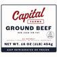 Ground Beef 85% Lean 15% Fat - 16oz - Capital Farms Meats & Provisions