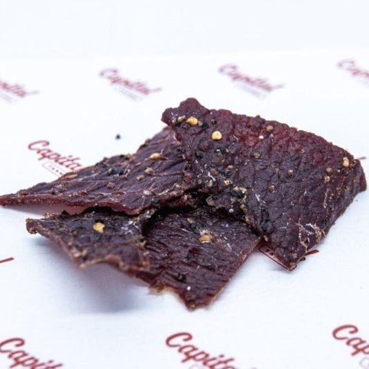Peppered Beef Jerky - 10oz - Capital Farms Meats & Provisions