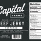 Peppered Beef Jerky - Capital Farms Meats & Provisions